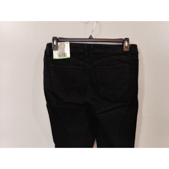 Royalty For Me WBB Black Mid Rise Ankle Jeans 14W Repreve Lycra - Picture 5 of 13